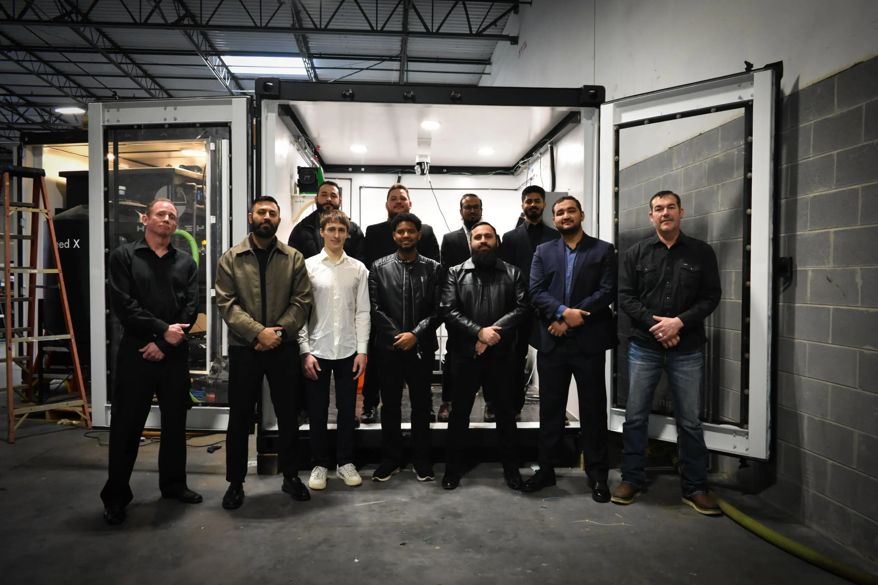 4Earth team at the facility