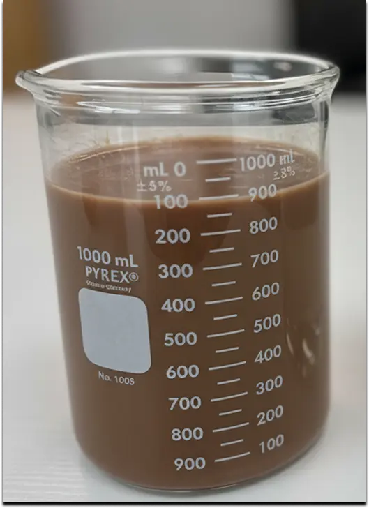 High COD wastewater sample