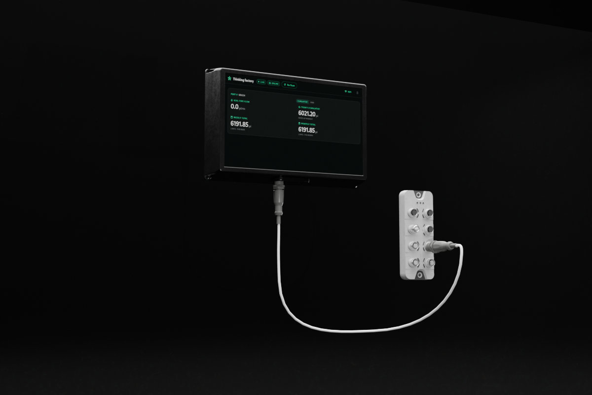 Thinking Factory Factory Vision device with live dashboard